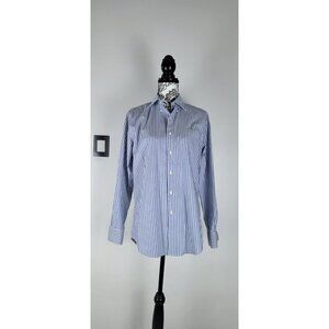Peter Millar Shirt Mens Medium Striped Long Sleeve Button Down Preppy Blemish